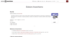Desktop Screenshot of edizionianarchismo.net